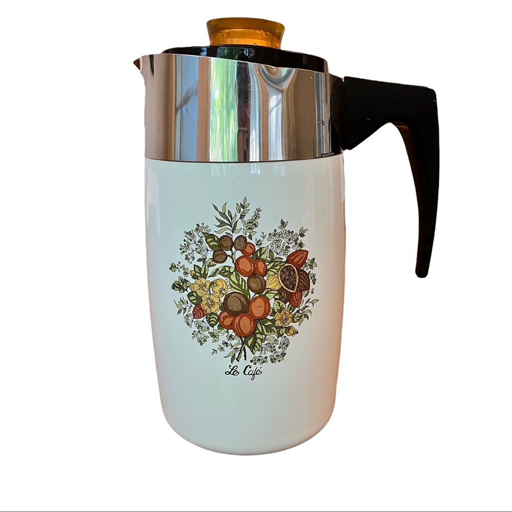 Vintage Corningware Spice Of Life 10 Cup Percolator